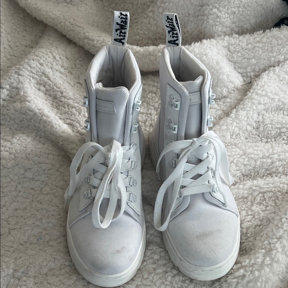 Dr. Martens White Combat Boots - Picture 2 of 5